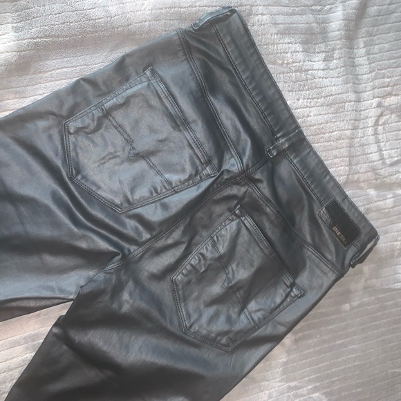 Diesel Vegan Leather Pant - Picture 6 of 7